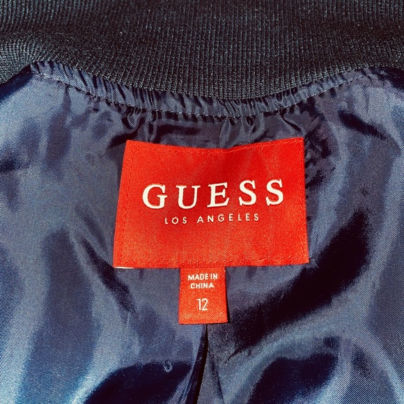 Kids Size 12 Guess Varsity Jacket - Picture 3 of 3